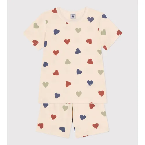 2-delige pyjashort met hartenprint
