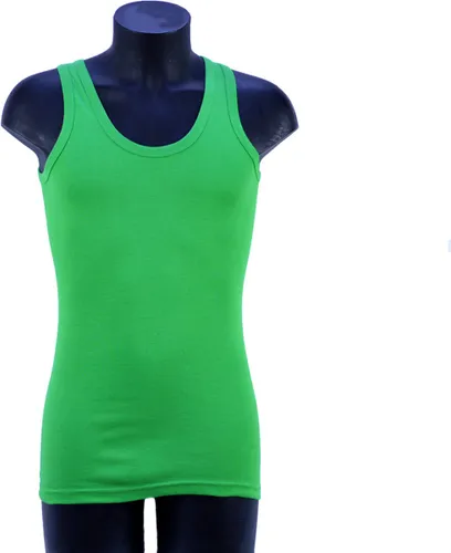 2 Pack Top kwaliteit onderhemd - 100% katoen - Fel groen