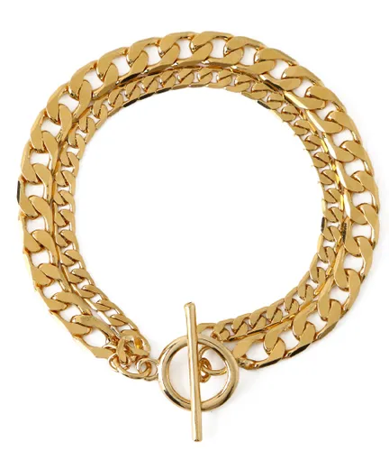 2-Row Chain T-Bar Bracelet