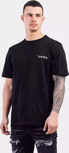 24 Uomo Basic T-Shirt Zwart Heren