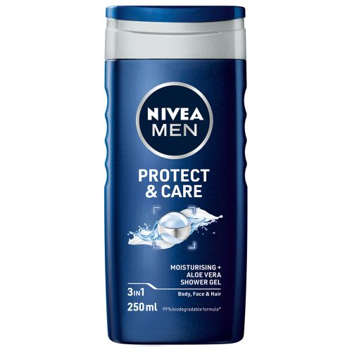 24x Nivea Men Douchegel Protect&Care 250 ml