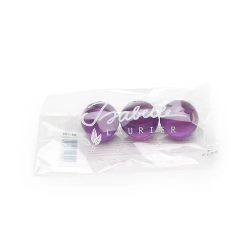 3 Paarse Badolieparels - Lavendel