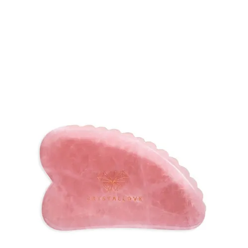 3D rose quartz guasha