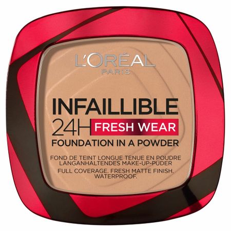3x L'Oréal Infaillible 24H Fresh Wear Foundation Poeder 220 Sand 8 gr