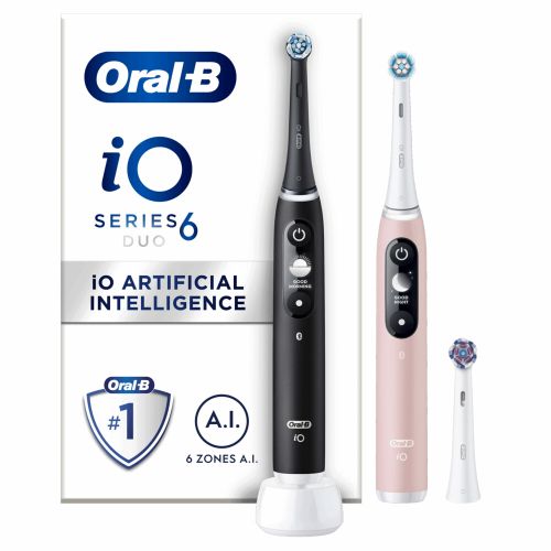 3x Oral-B Elektrische Tandenborstel iO-6 Black&Pink 1 set