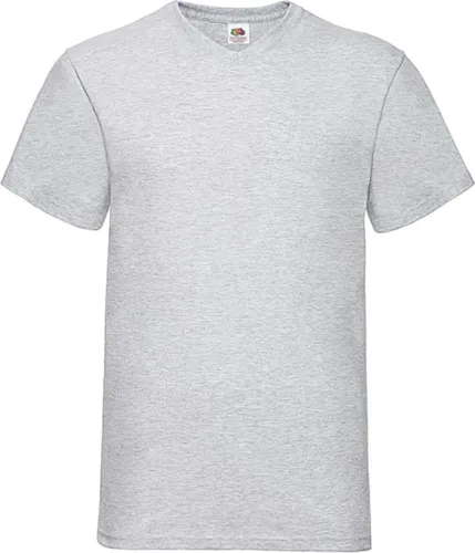 5 Pack Heather Grey Shirts Fruit of the Loom V-hals