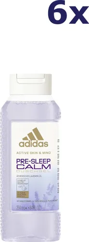6x Adidas Shower 250ml Pre Sleep Calm