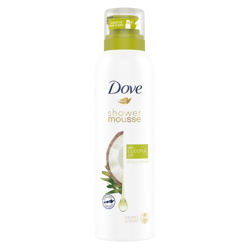 6x Dove Shower Foam Coconut Oil 200 ml