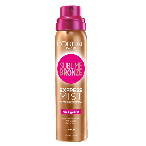 6x L'Oréal Sublime Bronze Self Tan Face Spray 75 ml