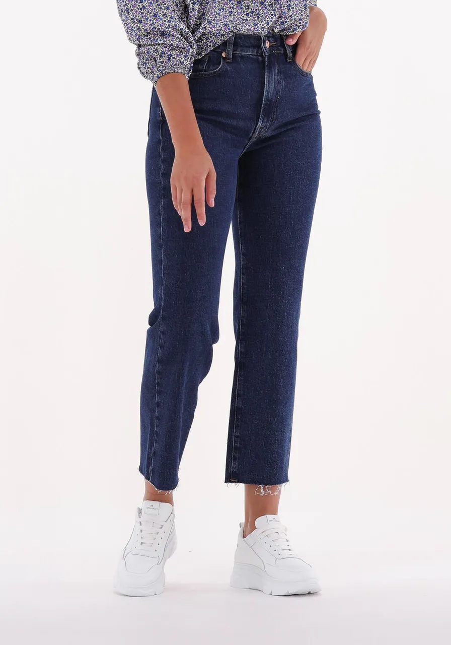 7 FOR ALL MANKIND Dames Jeans Logan - Donkerblauw