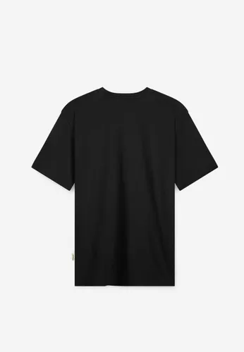 A-dam Black Caravan - T-shirt - Heren - Volwassenen - Vegan - Korte Mouwen - T-shirts - Katoen - Zwart - S