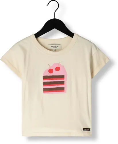 A MONDAY IN COPENHAGEN Meisjes Tops & T-shirts Cake T-shirt - Gebroken Wit