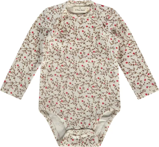 A Tiny Story baby romper long sleeve Unisex Rompertje - creme