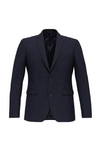 Active Suit Tailored Jacket, Wool Blend Dark Blue
