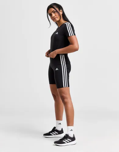 adidas 3-Stripes Badge of Sport Cycle Shorts, Black / White
