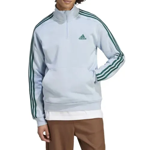 Adidas 3-Stripes Fleece 1/4 Zip Sweater Heren
