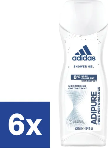 Adidas Adipure Woman Douchegel - 6 x 250 ml