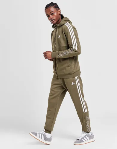 adidas Badge of Sport Linear Tracksuit, Green
