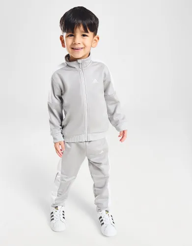 adidas Badge of Sport Poly Full Zip Tracksuit Infant, Grey