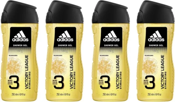 Adidas Douche & Shampoo Men - Victory League - 4 x 250 ml
