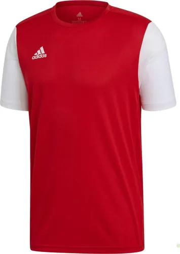 Adidas Estro 19 Shirt Korte Mouw Kinderen - Rood / Wit |