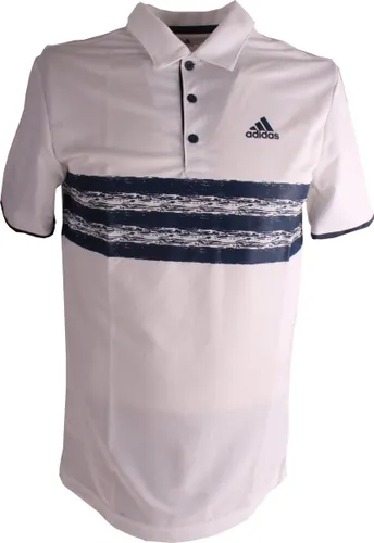 Adidas Golfpolo Core Heren Polyester Wit/navy