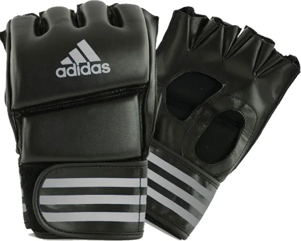 adidas Grappling Training Handschoenen Zwart/Zilver Medium