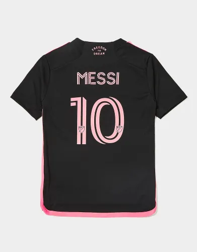 adidas Inter Miami CF 2023/24 Messi #10 Away Shirt Junior, Black