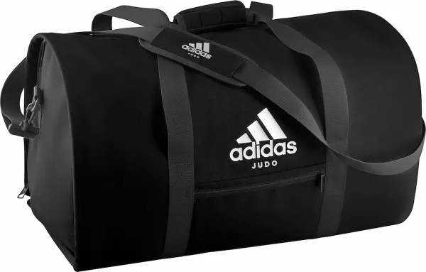 Adidas judotas - sporttas en rugzak in één | zwart-wit