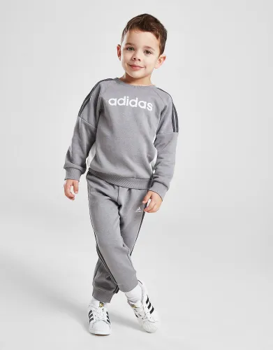 adidas Linear Crew Tracksuit Infant, Grey