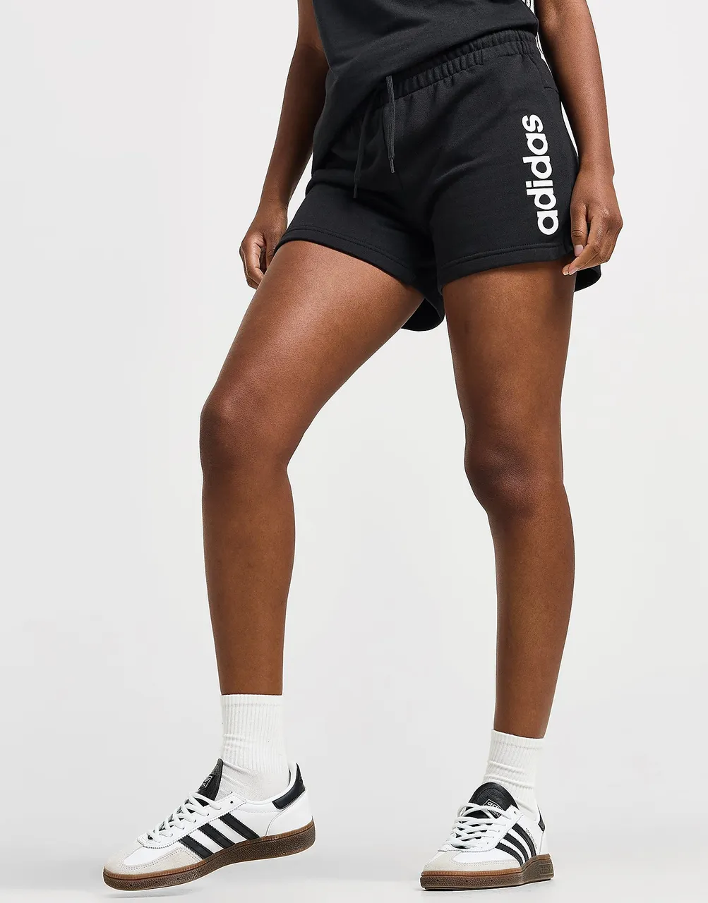adidas Linear Shorts, Black / White