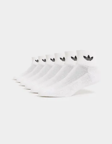 adidas Originals 6-Pack Quarter Socks, White