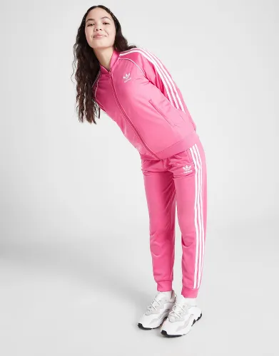 adidas Originals Girls' SST Full Zip Track Top Junior, Pink Fusion