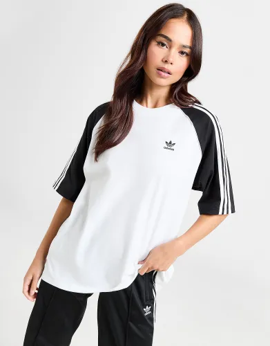 adidas Originals SST Raglan T-Shirt, White / Black