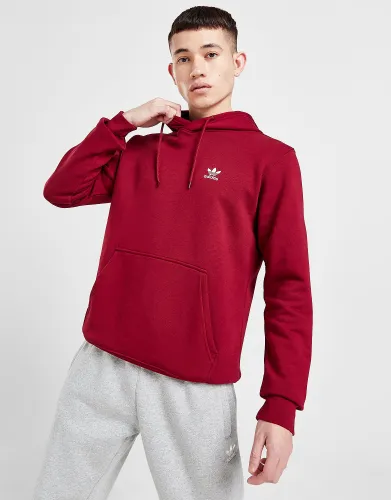 adidas Originals Trefoil Essential Fleece Hoodie, Red