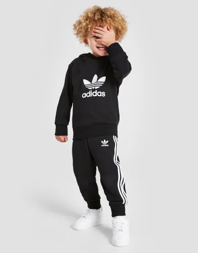 adidas Originals Trefoil Pullover Tracksuit Infant, Black