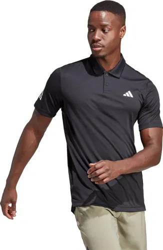 adidas Performance Club 3-Stripes Tennis Polo Shirt - Heren - Zwart
