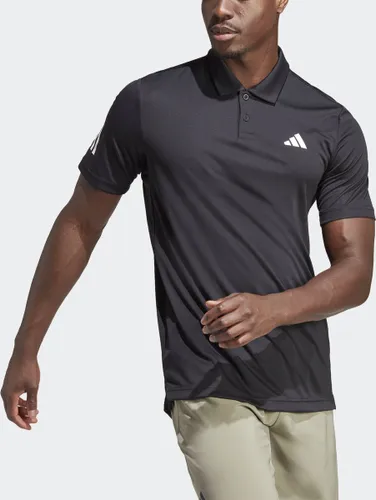 adidas Performance Club 3-Stripes Tennis Poloshirt - Heren - Zwart