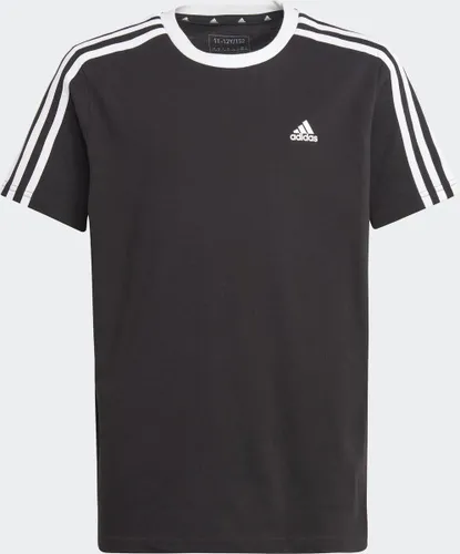 adidas Sportswear Essentials 3-Stripes Cotton Loose Fit Boyfriend T-shirt - Kinderen - Zwart