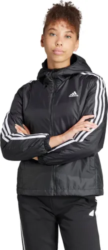 adidas Sportswear Essentials 3-Stripes Insulated Hooded Jacket - Dames - Zwart- M