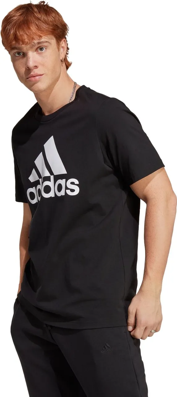 adidas Sportswear Essentials Big Jersey Big Logo T-shirt - Heren - Zwart