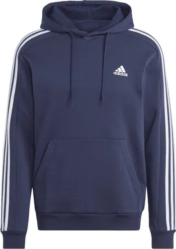 adidas Sportswear Essentials Fleece 3-Stripes Hoodie - Heren - Blauw