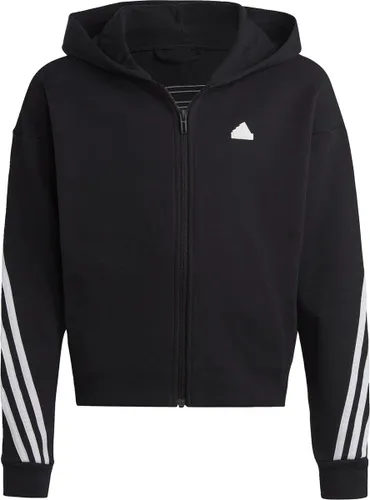 adidas Sportswear Future Icons 3-Stripes Ritshoodie - Kinderen - Zwart