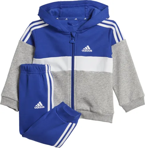 adidas Sportswear Tiberio 3-Stripes Colorblock Fleece Trainingspak Kids - Kinderen - Blauw
