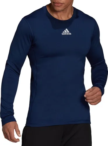 adidas - Techfit Warm Long Sleeve Top - Blue Compression Top-M