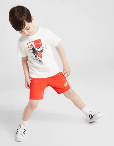 adidas x Disney Mickey Mouse T-Shirt/Shorts Set Infant, Off White