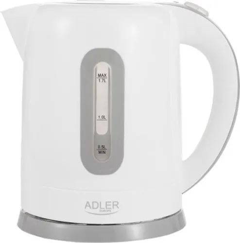 Adler AD 1234 - Draadloze waterkoker - wit - 2200 watt - 1.7 L