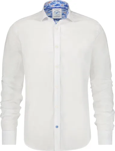 AFNF | Shirt linen white timeless | Heren | White | | M