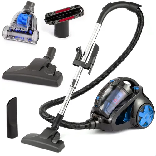 AG3100 Stofzuiger Zonder Zak - Stofzuigers - Vacuum Cleaner Zakloos - Geschikt Voor Dierenharen -900W - Sterke Zuigkracht - Blauw