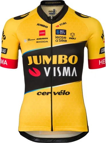 AGU Replica Fietsshirt Team Jumbo-Visma Dames - Yellow
